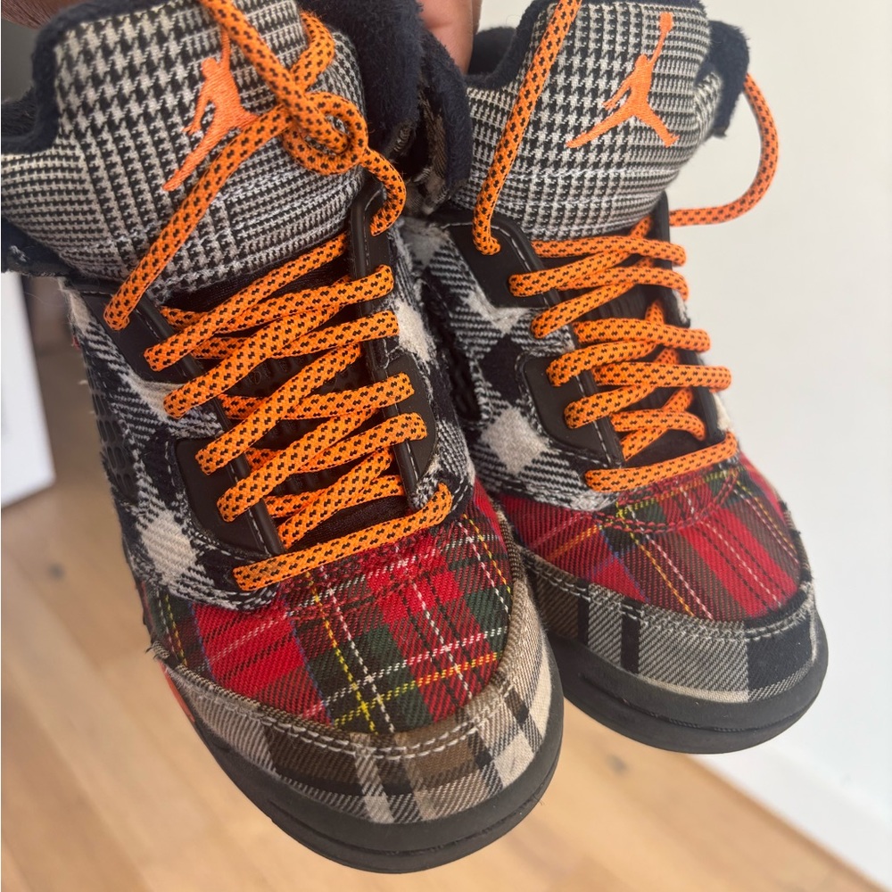Plaid Jordan kids Sneakers